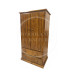 KIDDIES SOLID PINE 2 DRAWER WARDROBE IN OLD ANTIQUE POLISHED
