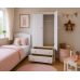 Handmade in England Kiddies 2 Door 2 Drawer Wardrobe in White-Plain Doors