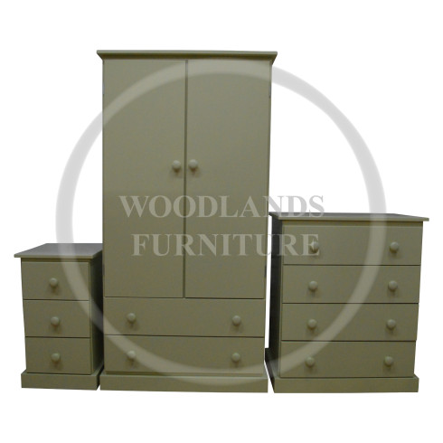 KIDDIES 3 PIECE BEDROOM SET IN APPLE GREEN