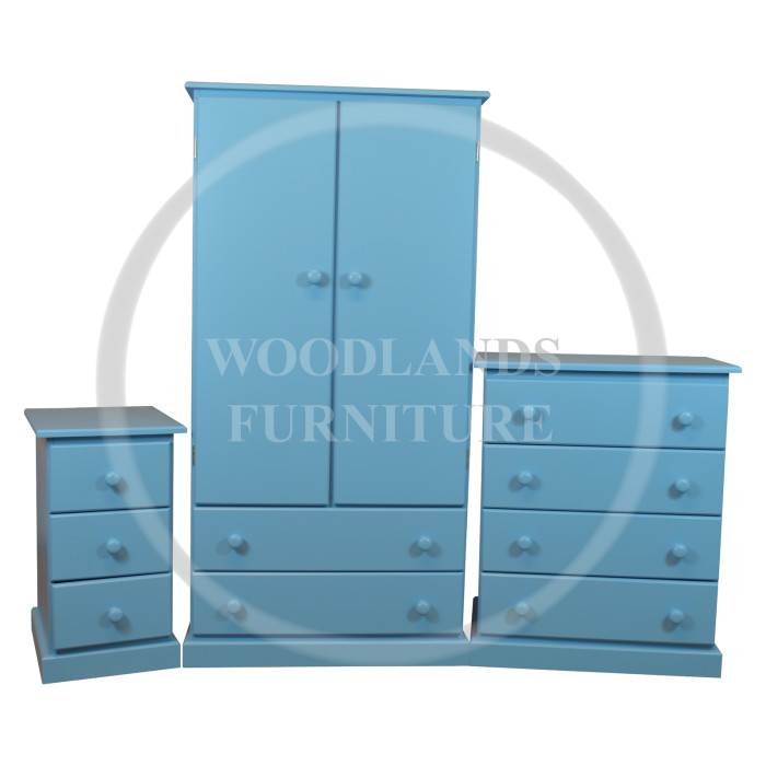 KIDDIES 3 PIECE BEDROOM SET IN BLUE
