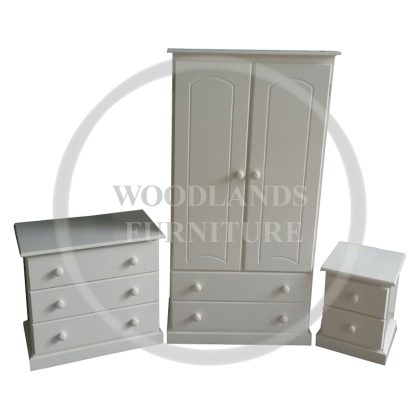 Kiddies 3 Piece Bedroom Set In Ivory