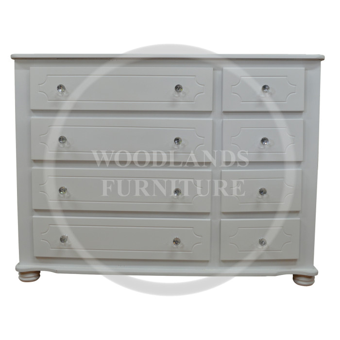 MANHATTAN 8 DRAWER CHEST IN WHITE