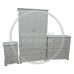 Handmade in England Manhattan 3 Piece Bedroom Set in White