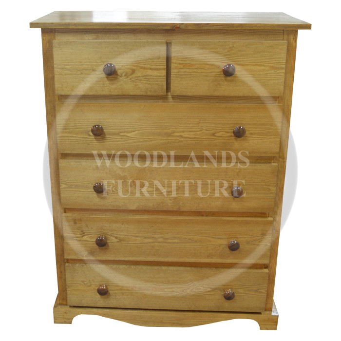 MOROCCAN SOLID PINE 2+4 CHEST OF DRAWERS IN LIGHT OAK POLISHED MOROCCAN SOLID PINE 2+4 CHEST OF DRAWERS IN LIGHT OAK POLISHED