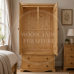 MOROCCAN SOLID PINE 2 DRAWER WARDROBE IN LIGHT OAK WAX MOROCCAN SOLID PINE 2 DRAWER WARDROBE IN LIGHT OAK WAX