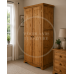 MOROCCAN SOLID PINE 2 DOOR FULL HANGING WARDROBE IN LIGHT OAK POLISHED