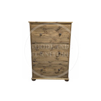 RICHMOND  SOLID PINE 3 DRAWER DEEP CHEST IN MEDIUM OAK WAX