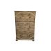 Handmade in England Richmond Solid Pine 3 Drawer Deep Chest of Drawers in Medium Oak Wax - Fully Assembled