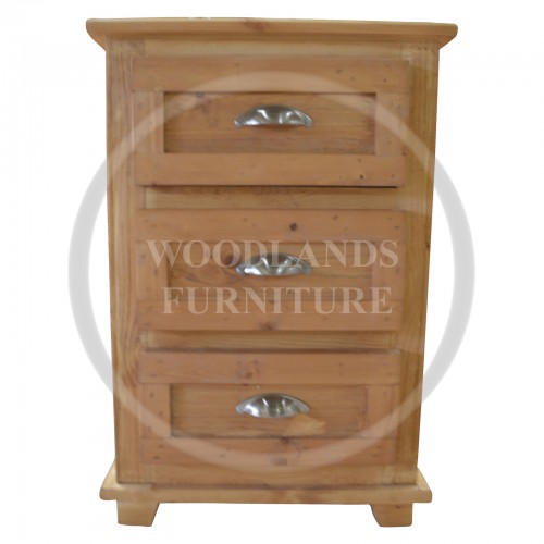 Roman Solid Pine 3 Piece Bedroom Set