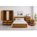 Solid Pine Triple 3 Piece Bedroom Furniture Set - Roman Light Oak Wax | Handmade in England