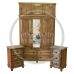 Solid Pine Triple 3 Piece Bedroom Furniture Set - Roman Light Oak Wax | Handmade in England