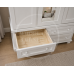 ROMAN SOLID PINE 4 DRAWER TRIPLE MIRRORED WARDROBE IN WHITE