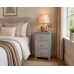 Handmade in England Shaker 3 Drawer Bedside Cabinet - Fully Assembled