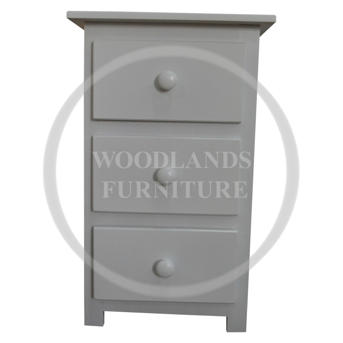 SHAKER 3 DRAWER BEDSIDE CABINET SHAKER 3 DRAWER BEDSIDE CABINET
