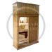 Handmade in the UK Solid Pine Mirrored Wardrobe with Top Box - Slider Kenilworth Polished (Made to Measure)