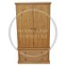 Handmade in England Texas Solid Pine 2 Drawer Wardrobe in Light Oak Wax