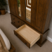 VICTORIAN SOLID PINE QUAD 4 DRAWER WARDROBE IN MEDIUM POLISHED