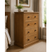 Victorian Solid Pine 3 Piece Bedroom Set In Light Oak Polished