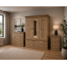 Handmade in England Victorian Solid Pine Triple 3 Piece Bedroom Set in Light Antique Wax