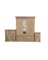 VICTORIAN SOLID PINE TRIPLE 3 PIECE BEDROOM SET 