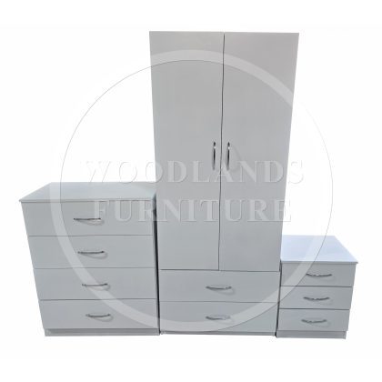 Budget 3 Piece Bedroom Set In White