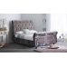 Upholstered Sleigh Bed Frame - Lucca | Handmade in England