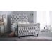 Handmade in Britain Upholstered Sleigh Bed Frame - Verona - 3ft Single to 6ft Super King (Custom Fabric Options)