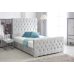Handmade in England Monacco White Sleigh Bed
