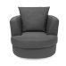 Bliss Small Swivel Chair Grey Bliss Small Swivel Chair Grey