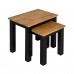 Copenhagen Nest of Tables Black Frame-Oiled Wood Copenhagen Nest of Tables Black Frame-Oiled Wood