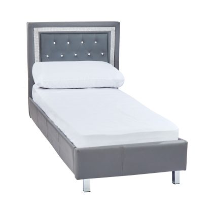 Crystalle 3.0 Single Bed Grey Crystalle 3.0 Single Bed Grey
