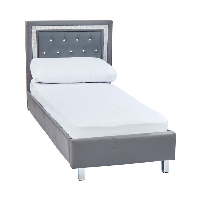 Crystalle 3.0 Single Bed Grey Crystalle 3.0 Single Bed Grey