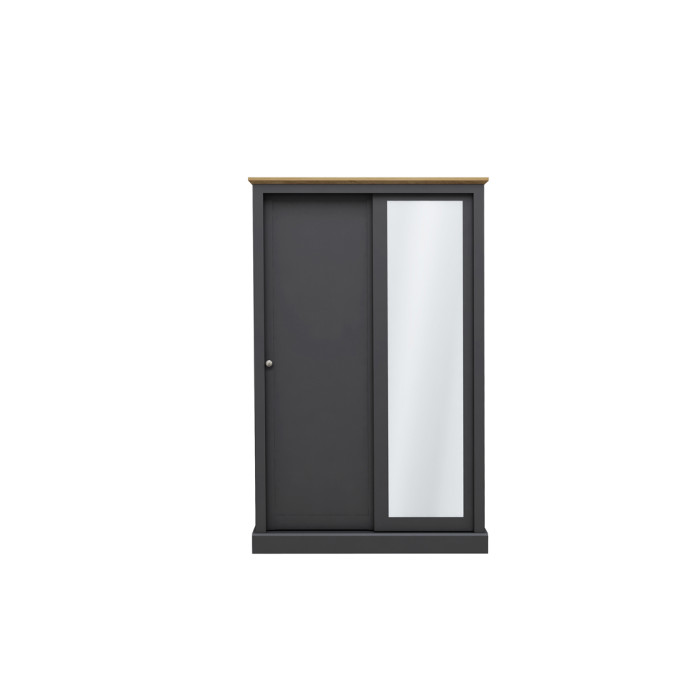 Devon 2 Door Sliding Wardrobe Charcoal Devon 2 Door Sliding Wardrobe Charcoal