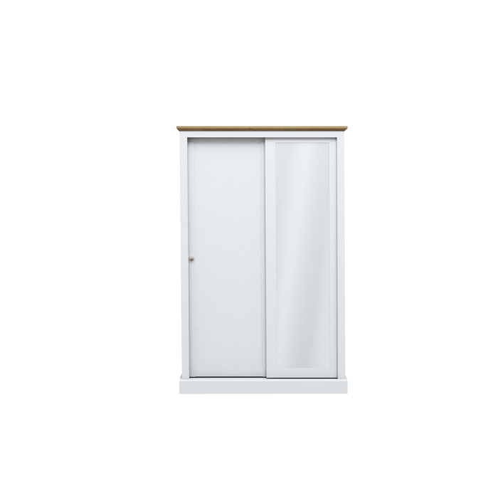 Devon 2 Door Sliding Wardrobe White Devon 2 Door Sliding Wardrobe White