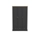 Devon 3 Door 2 Drawer Wardrobe Charcoal Devon 3 Door 2 Drawer Wardrobe Charcoal