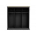 Devon 3 Door Sliding Wardrobe Charcoal
