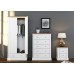 Devon 5 Drawer Chest White