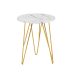 Fusion Lamp Table White Marble