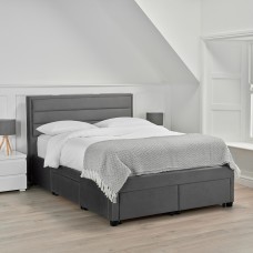 Greenwich 5.0 Kingsize Bed Grey Velvet
