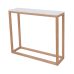 Harlow Console Table Oak-White Marble Top Harlow Console Table Oak-White Marble Top