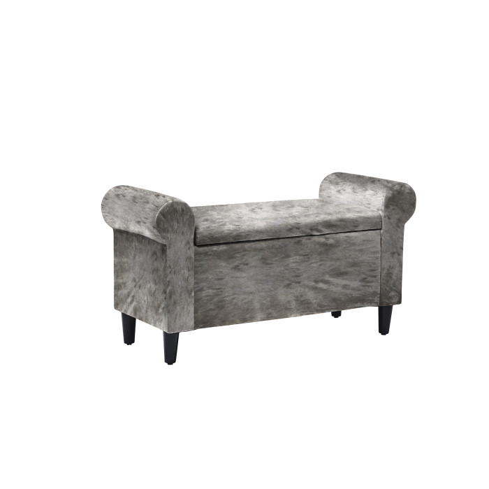 Highgrove Storage Ottoman Silver Highgrove Storage Ottoman Silver