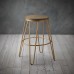 Ikon Wood Seat With Gold Effect Hairpin Legs Bar Stool Ikon Wood Seat With Gold Effect Hairpin Legs Bar Stool