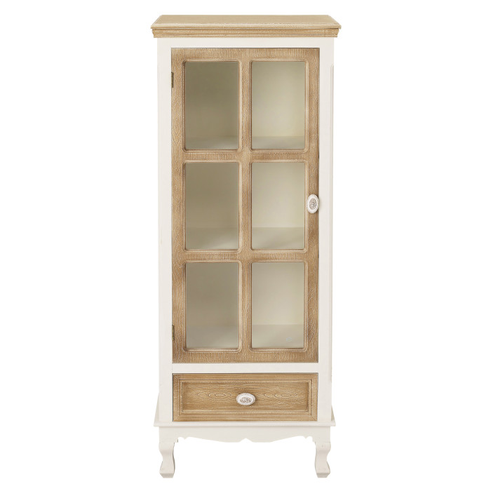 Juliette Display Unit with Glass Cream Juliette Display Unit with Glass Cream