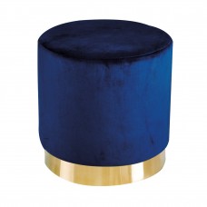 Lara Pouffe Royal Blue Velvet (Pack of 1)