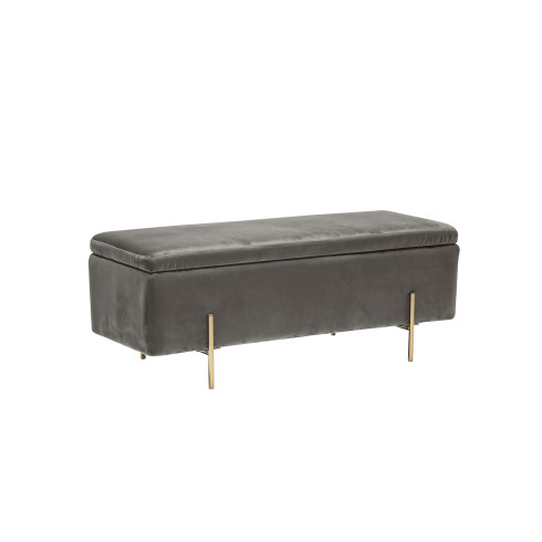 Lola Storage Ottoman Grey