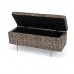 Lola Storage Ottoman Leopard Print