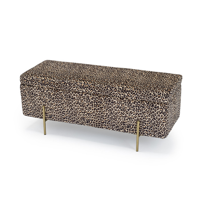 Lola Storage Ottoman Leopard Print Lola Storage Ottoman Leopard Print