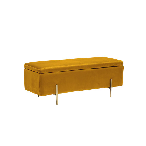 Lola Storage Ottoman Mustard