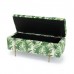 Lola Storage Ottoman Palm Print Lola Storage Ottoman Palm Print