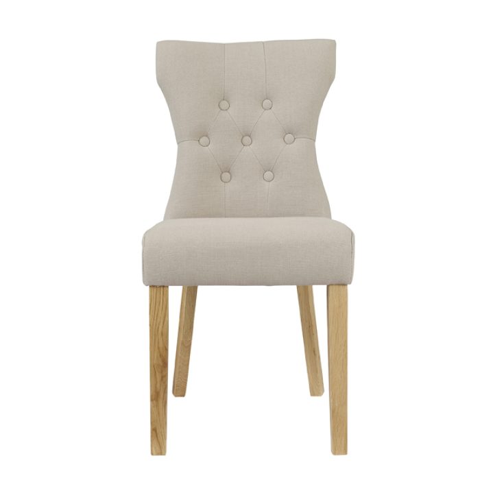 Naples Dining Chair Beige (Pack Of 2)